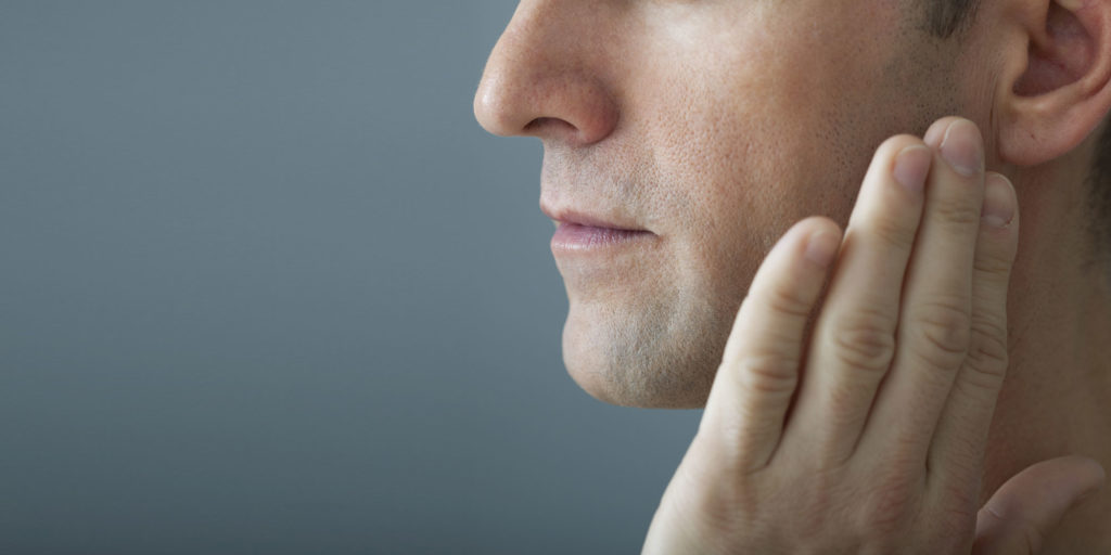 dental patient suffering from bruxism